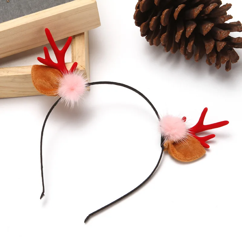 Deer Antler Headband Reindeer Fawn Horn Hair Accessories for Christmas