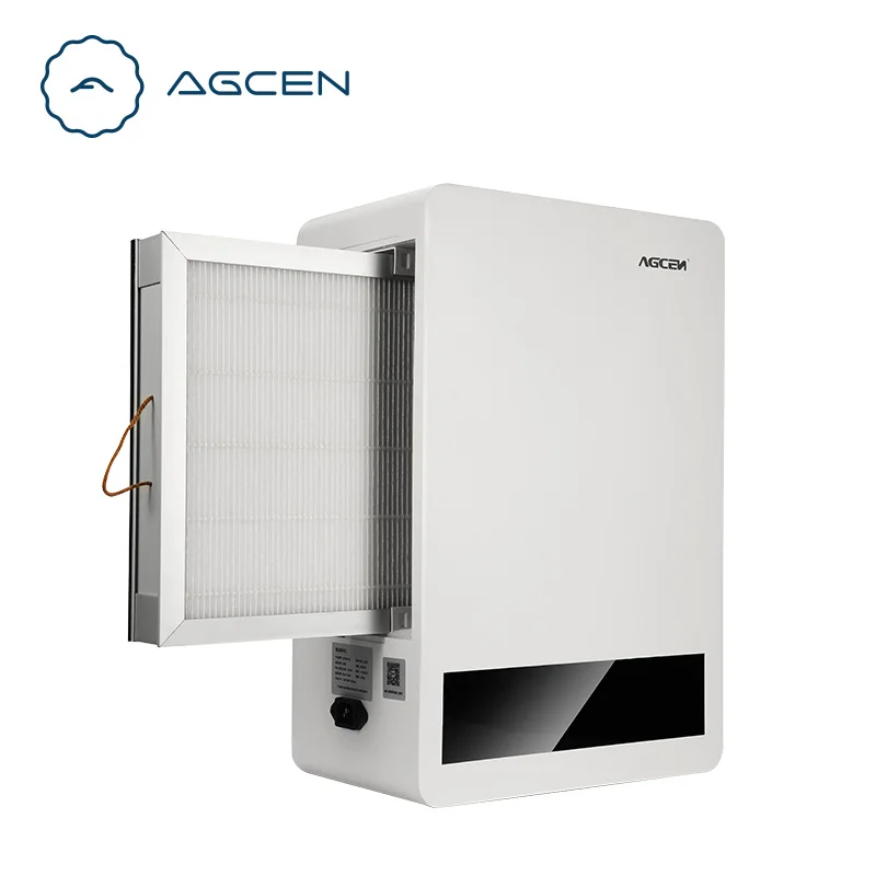 AGCEN ODM OEM Purificador de aire H13 Wall Mounted Air Purifier H13 Filter for Smoking Room