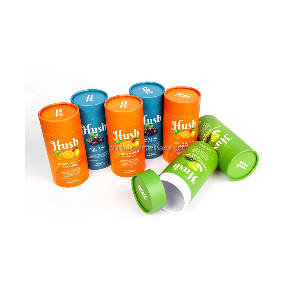 aluminum foil lined paper tube packaging food grade for supplements supplement packaging container