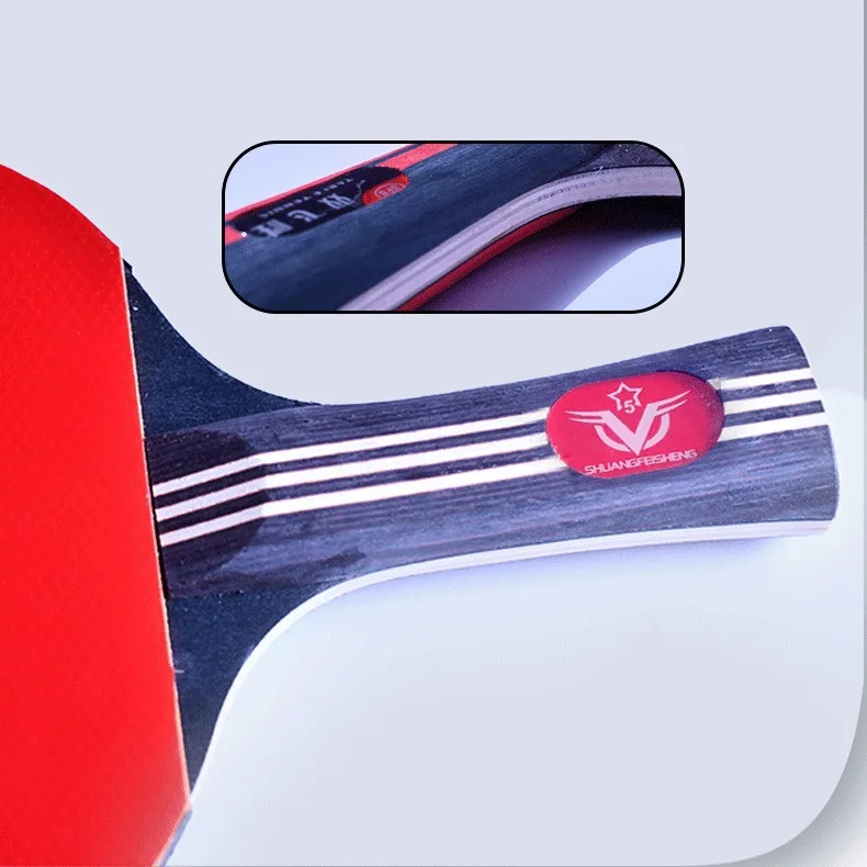 Manufacturers Wholesale 1~6 Stars Professional Table Tennis Racket Cost-Effective  Customized Table Tennis Paddle