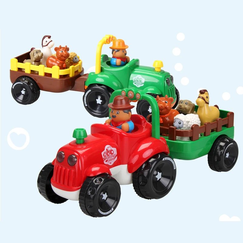 High quality battery operated toys truck mini farm tractors with music and light