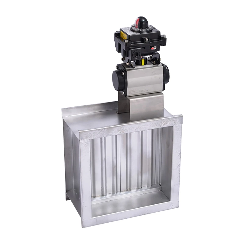 High efficiency motorized electric manual fire valve low price air duct damper