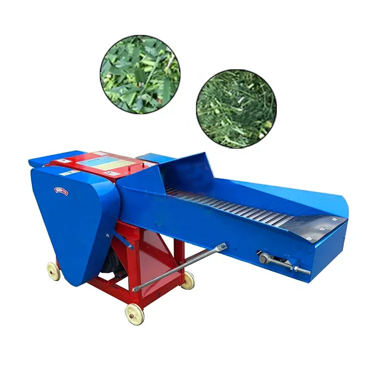 Small Household Cattle and Sheep Breeding Diesel Grass Straw Cutting Machine chaff cutter machine