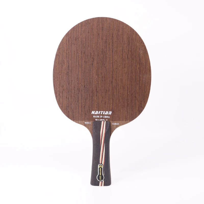 Haitian wenge wood alc carbon fiber 7 layers pingpong blade with oem custom