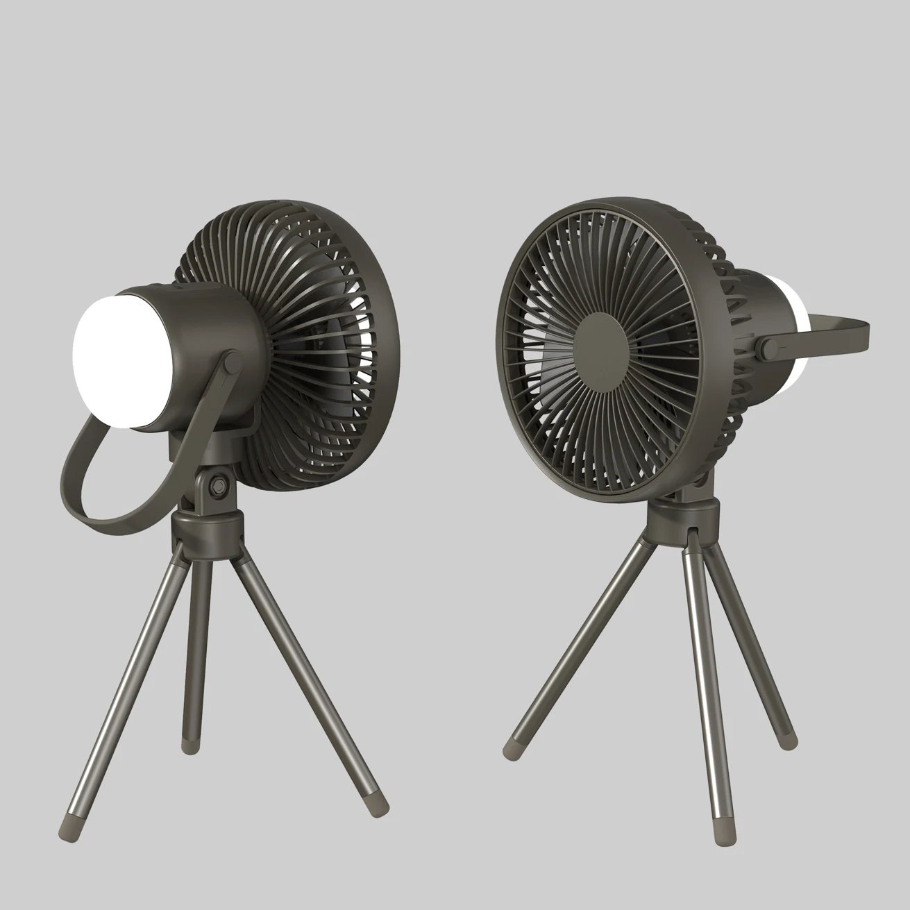 Personalised Multifunctional Air Cooler Portable Table Fan Camping Lighting USB Folding Portable Fan For Outdoor