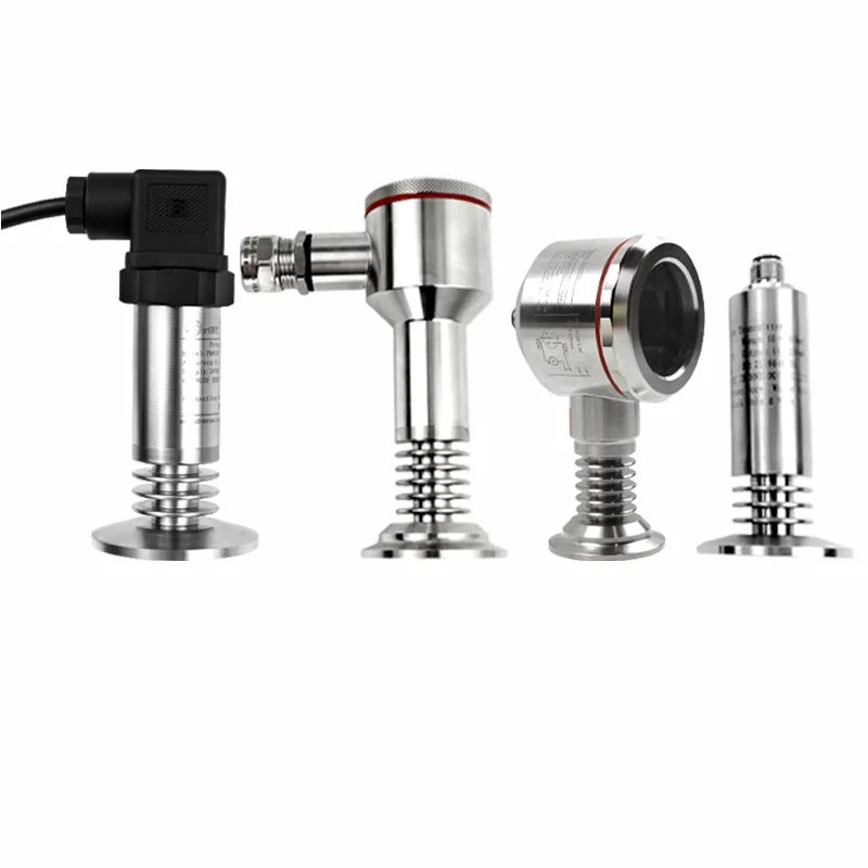 SENTECPM425Sanitary gauge pressure sensor with digital display and stainless steel seal for food beverage and pharmaceutical use