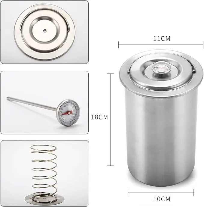 High Quality Stainless Steel Ham Meat Press Maker for Making Healthy Homemade Deli Meat Come  Kitchen Bacon Sandwich