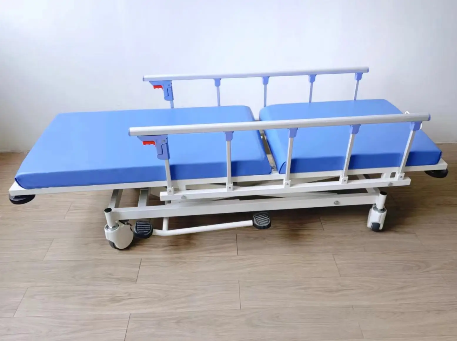 Mobile foldable hospital bed transport medical transfer patient emergency stretcher trolley