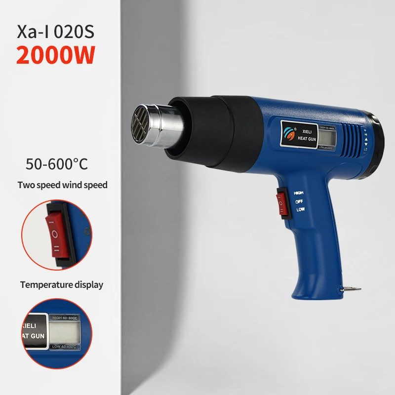 NEW Model Electric 2000W heat gun Temperature Controlled Building hot air soldering gun