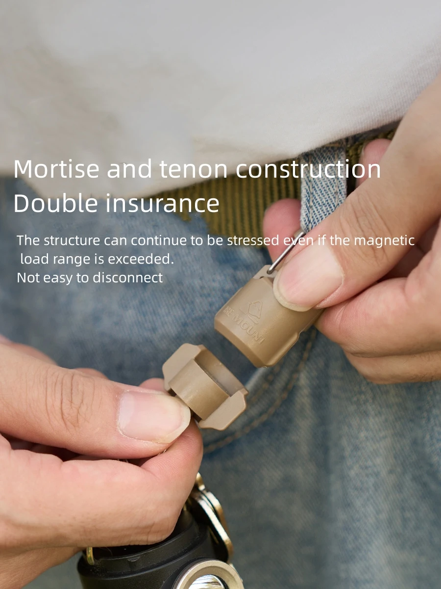 Outdoor Strong Magnetic Quick Release Keychain, Lightweight Detachable Keychain Holder for Outdoor Camping