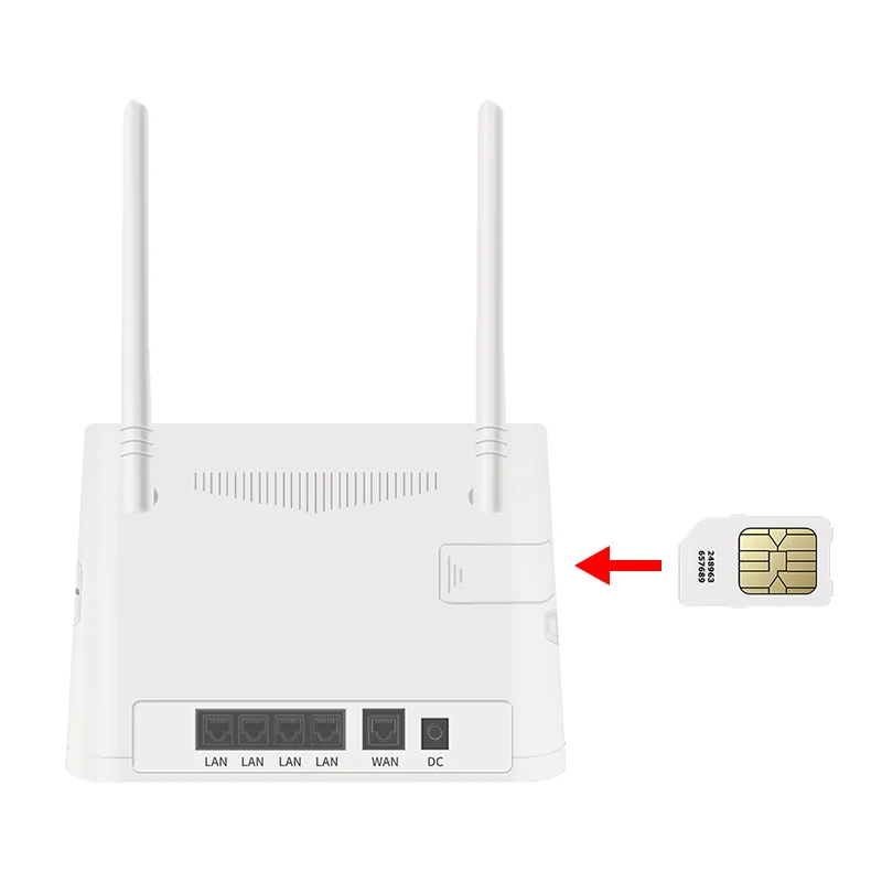 Custom logo China Supplier wireless home indoor wifi high speed 4G SIM card router