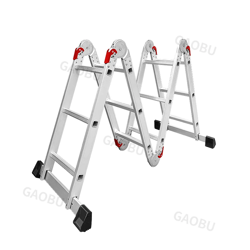 Foshan Factory sale directily  Multi-Function extension Folding retractable Aluminum Joint Ladder and working platform