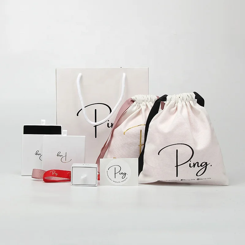 Custom Jewelry Packaging Round White Paper Adhesive Sticker Die Cut