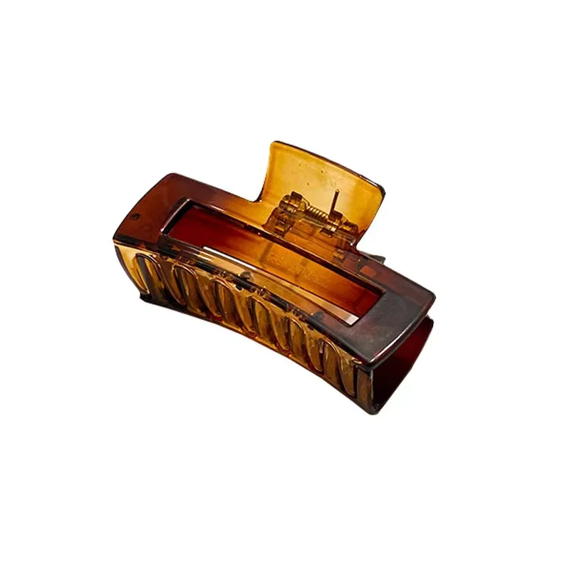 Большая прозрачная акриловая шпилька для волос в Корейском стиле ins, темпераментная пластина, желе для волос, квадратные заколки для волос