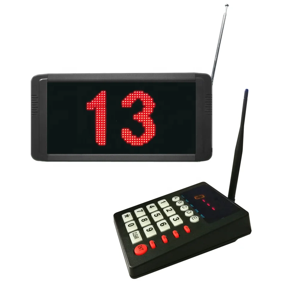 Good Quality Low Price Queue Calling System Wireless Calling System  Voice broadcast wireless waiter call system