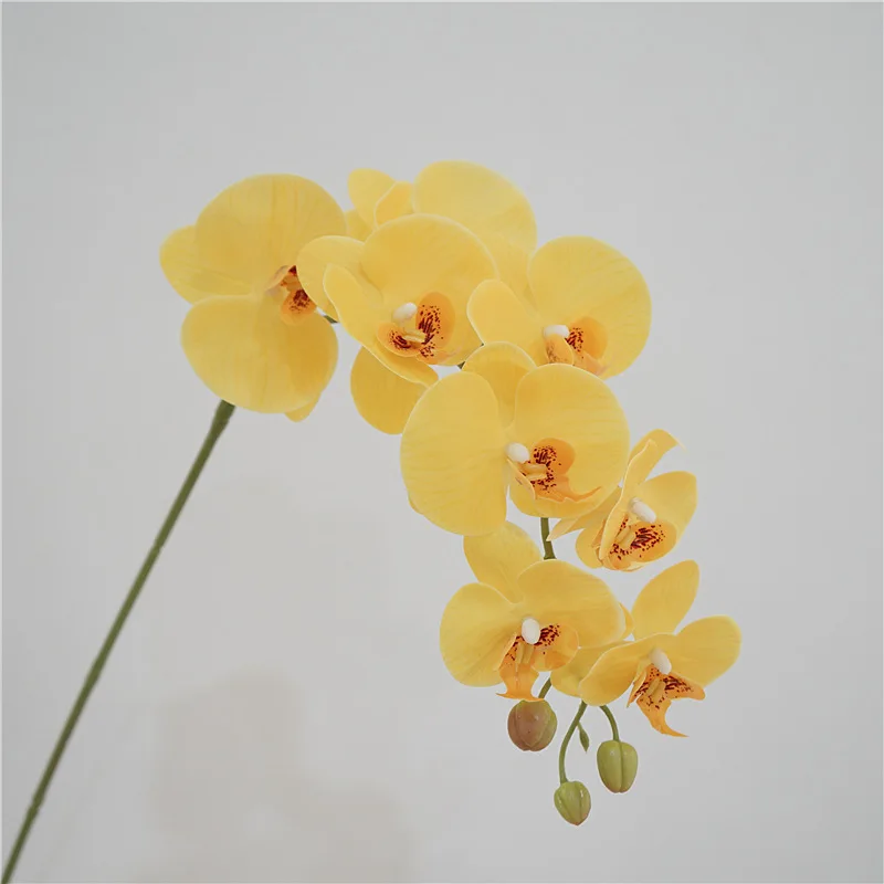 phalaenopsis Hot-selling 9 Heads Orchid butterfly christmas artificial Real Touch flower for wedding decoration