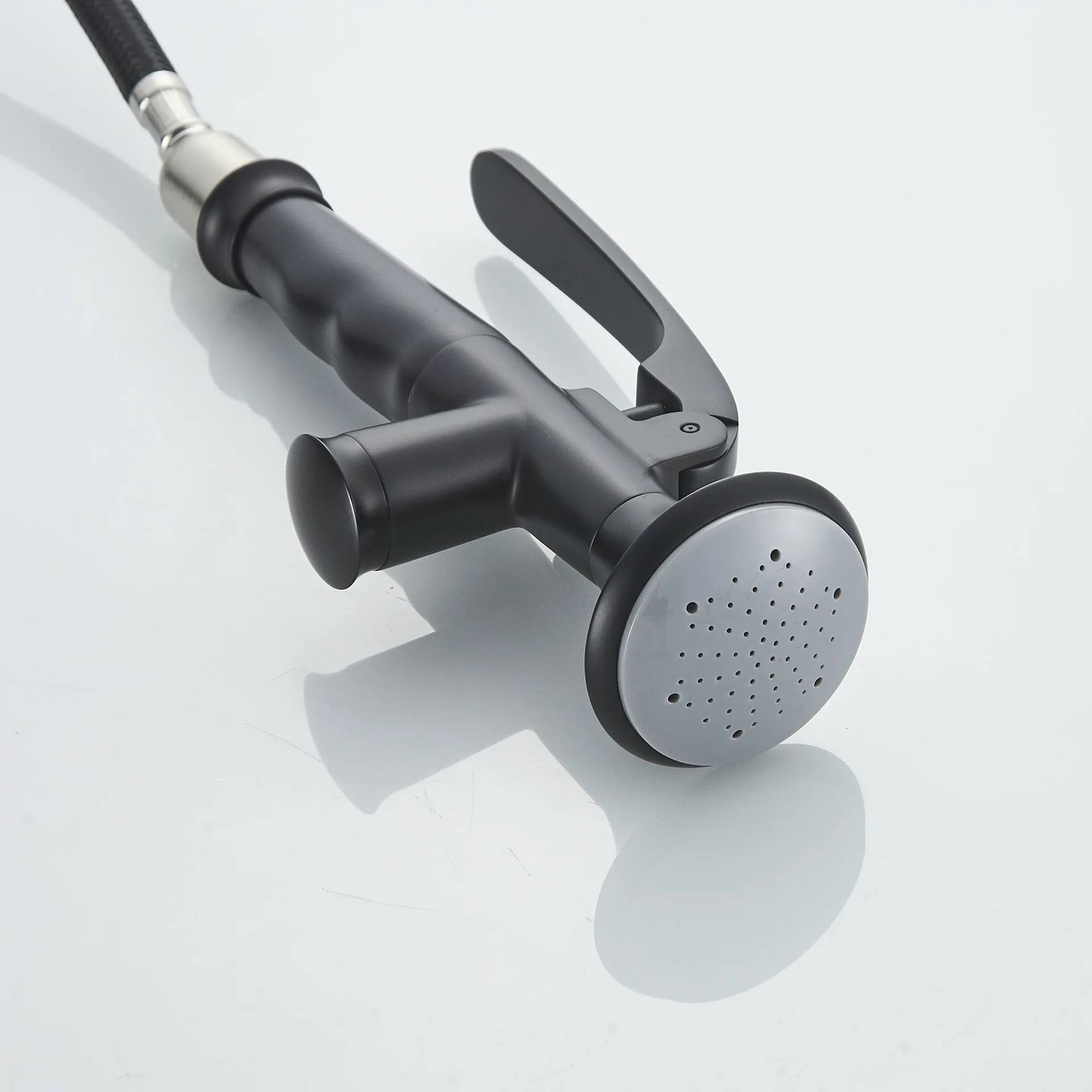 Multifunction pull out sprayer copper matte black kitchen faucet