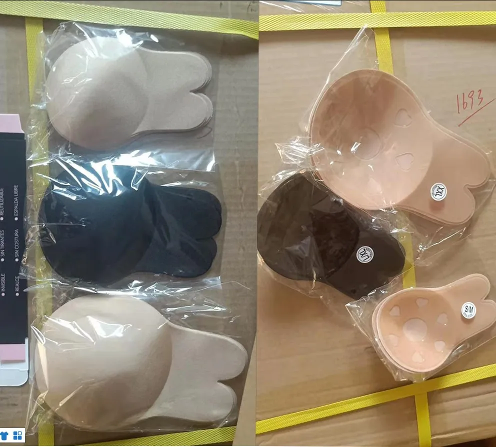 Instant invisible adhesive sticky nipples pasties Rabbit shape nipple covers