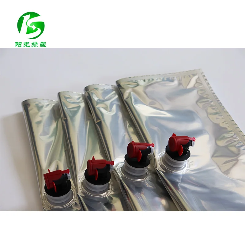 Factory sale empty bag in box for wine and water bag in box with a valve