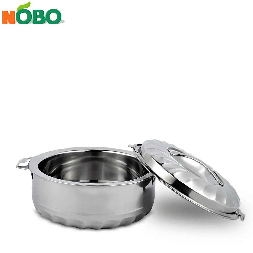 4pcs stainless steel double wall insulated casseroles hot pot food warmer casserole set