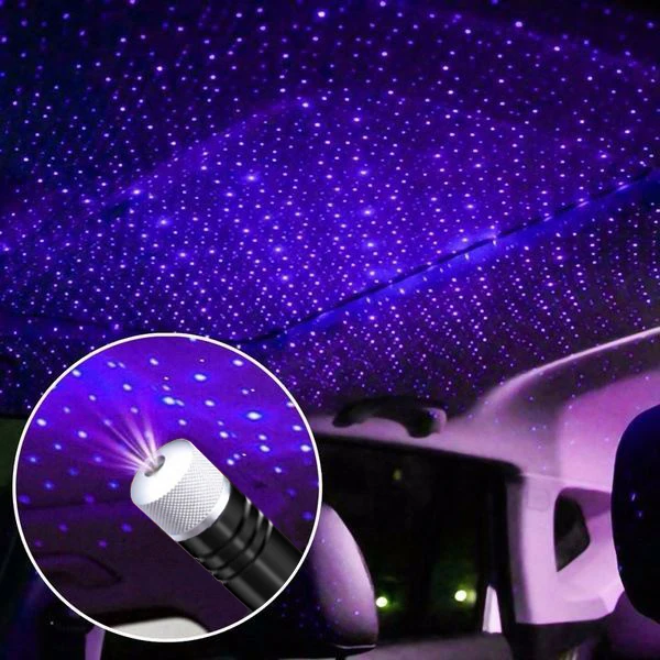 Dropshipping Starry USB Car Projector Lens Led Light Neon Ambient Auto Atmosphere Lights Car Roof Interior Star Light Car Lamp