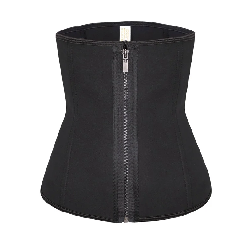 Zipper and Hooks Neoprene Waist Training Cincher Underbust Corset Waist Tummy Slimming Corset Steel Boned