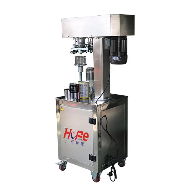 New Product Manual Vacuum Can Bottle Cover Sealer Seamer Food Metal Cap Canning Sealing Machine