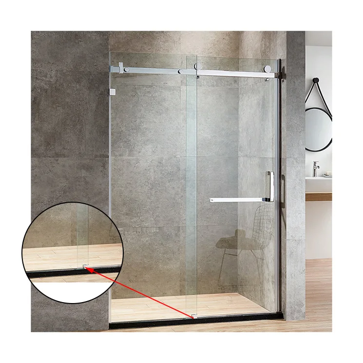Baide Custom sliding tempered frameless glass doors shower enclosure bathroom fiberglass shower cubicles enclosure