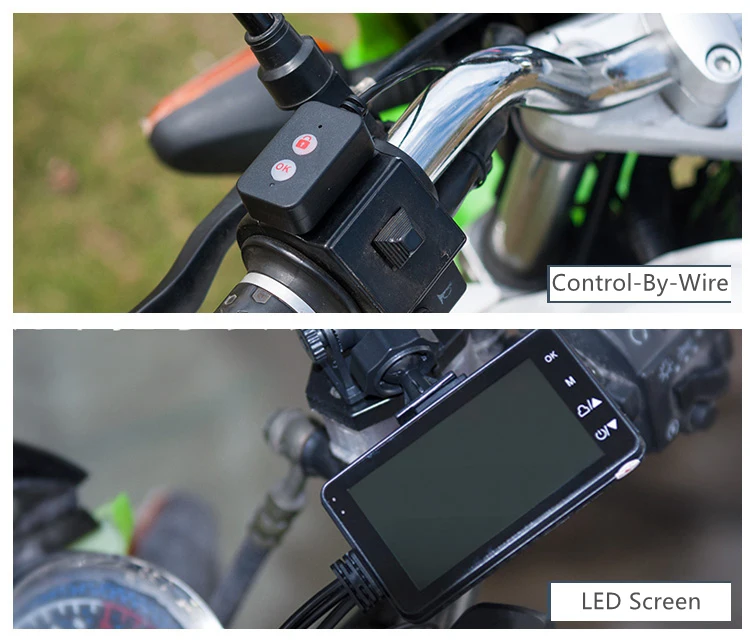 Motorbike Camera 720P 3 inch Video Recorder Dual Lens Motorcycle DVR Driving Motor Bike Camera Motorcycle Recorder