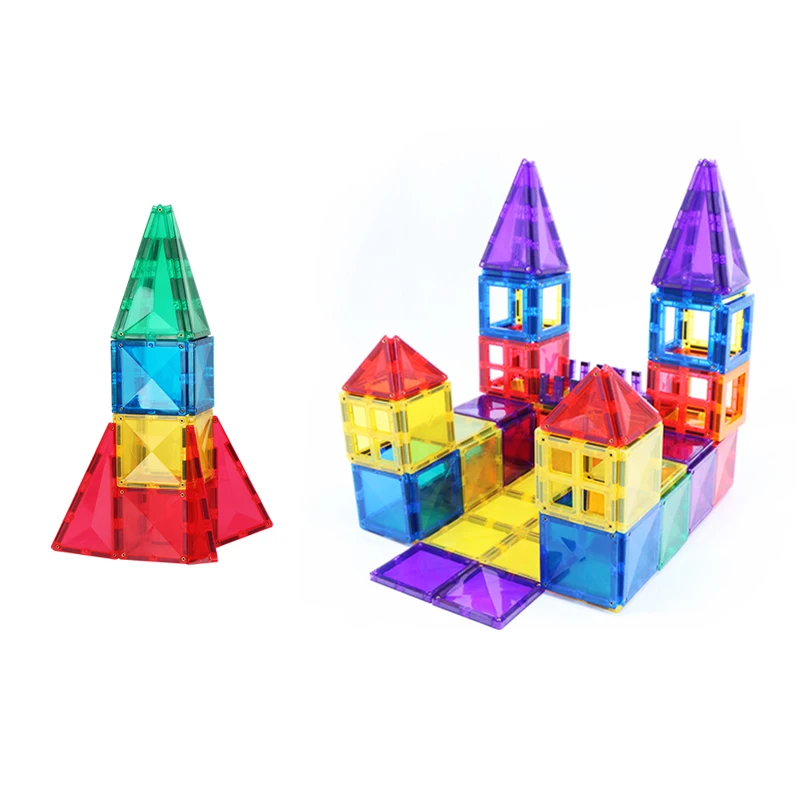 Творческий 3D магнитные стоительные блоки Строительные безопасный АБС игрушка для детей