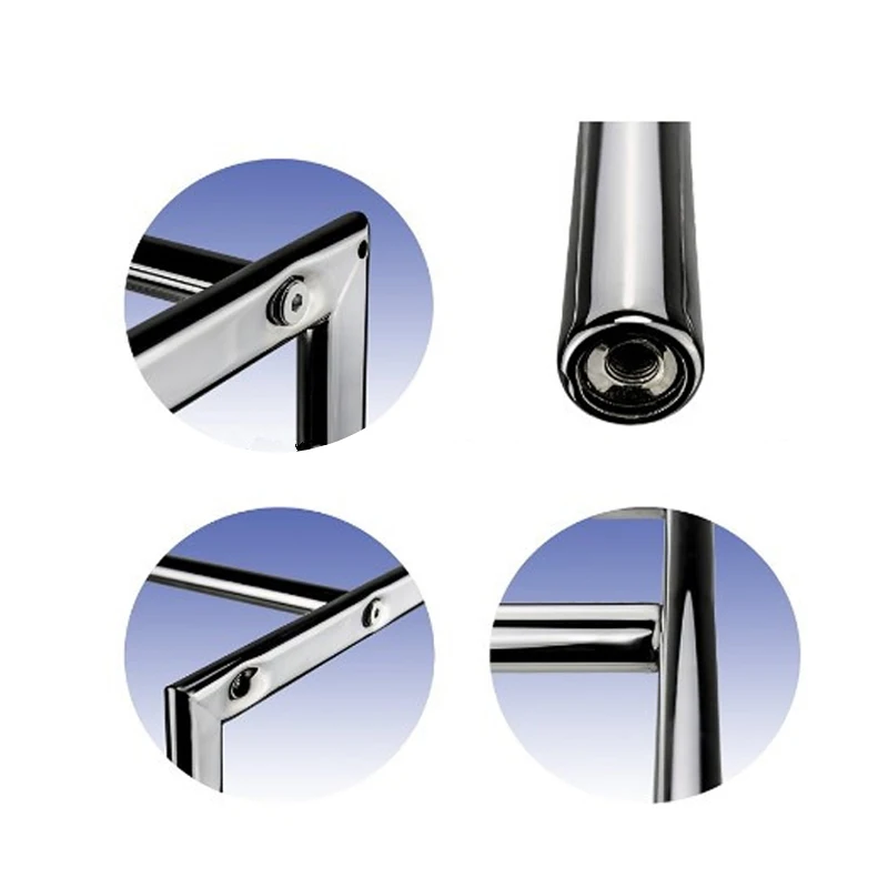 Manufacturer Free Standing 3 Tier Towel Rail Chrome Airer Drying Bathroom Stand