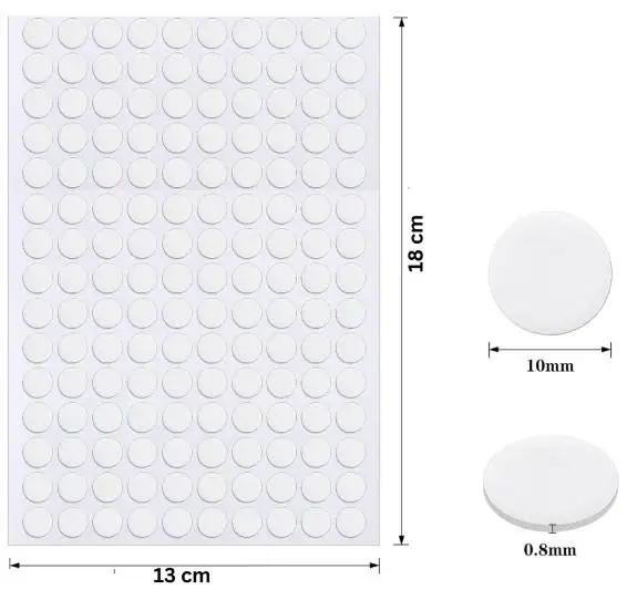 Double-Sided Acrylic Adhesive Dots Tape Clear Dots Glue Stick Anything Anywhere Instantly Transparent Round Tag Stickers