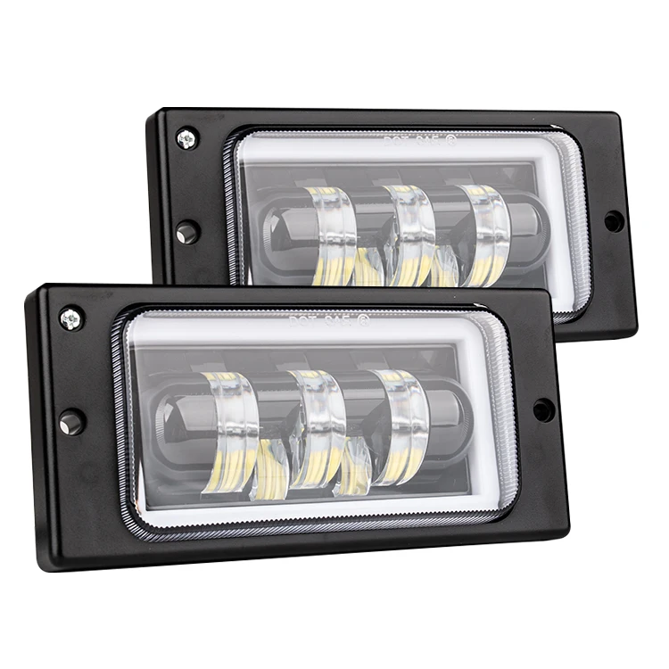 led driving lights 50w White Angel Eyes Led Fog Light for lada niva 2110  2111 2112  2113 2114 2115 -2117