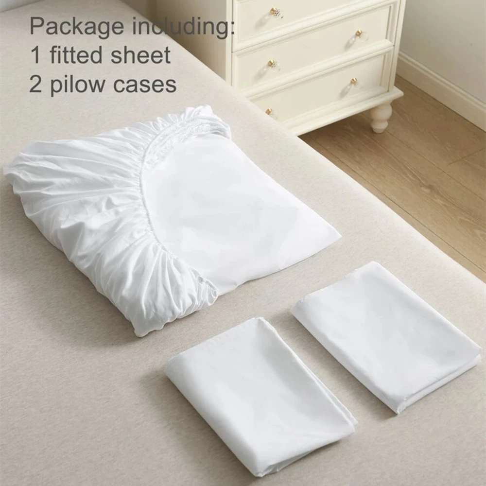 Wholesale 90g microfiber matress protector Soft Breathable waterproof mattress fitted bedsheet