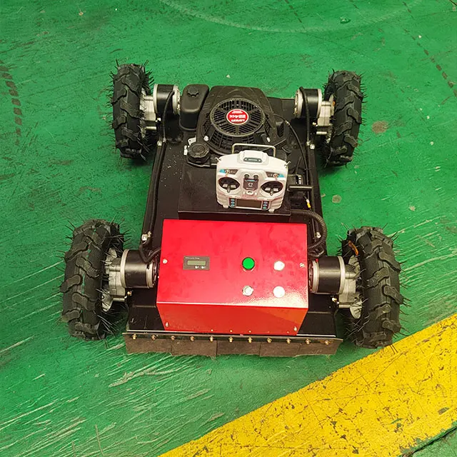 Remote control slope mower garden self-walking lawn river bank weeder bush mower