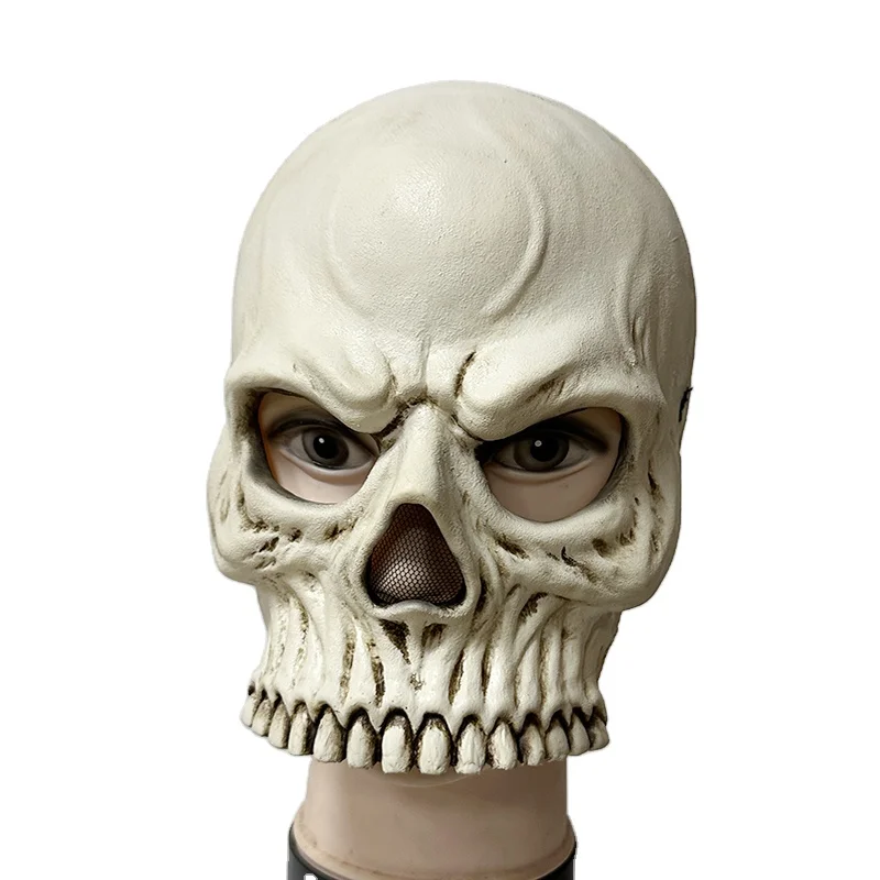 New Halloween Party Supplier Skull Mask Soft Latex Horror Half Face Skeleton Masque Disguise Mask For Horror Party Night