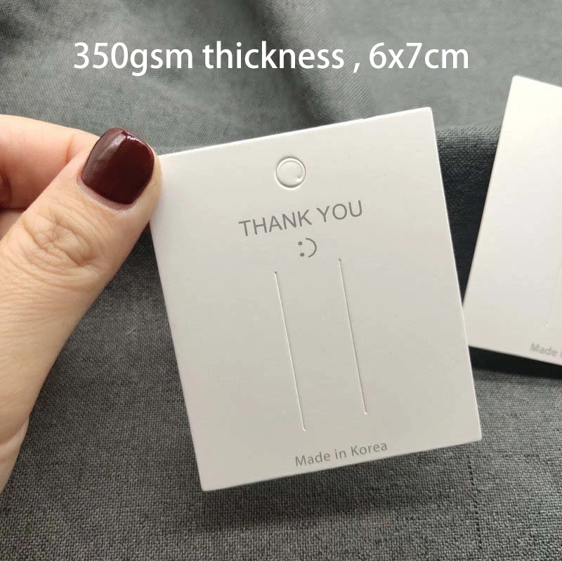 Custom Printed Fashion Logo Printing Necklace Earring Display Cards For Studs