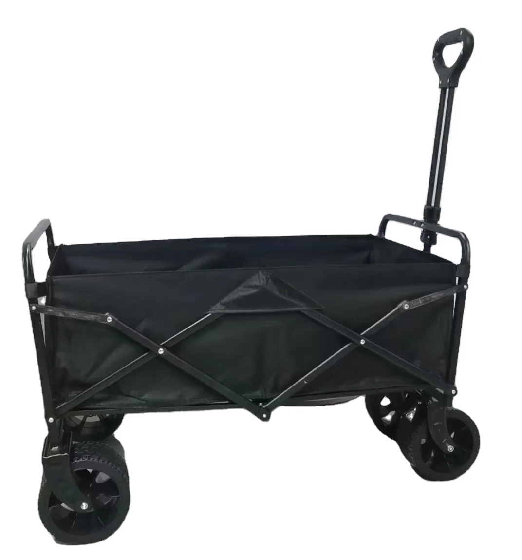 Outdoor heightened foldable miscellaneous truck folding trolley with widened wheels, Limited time special tank tires camper