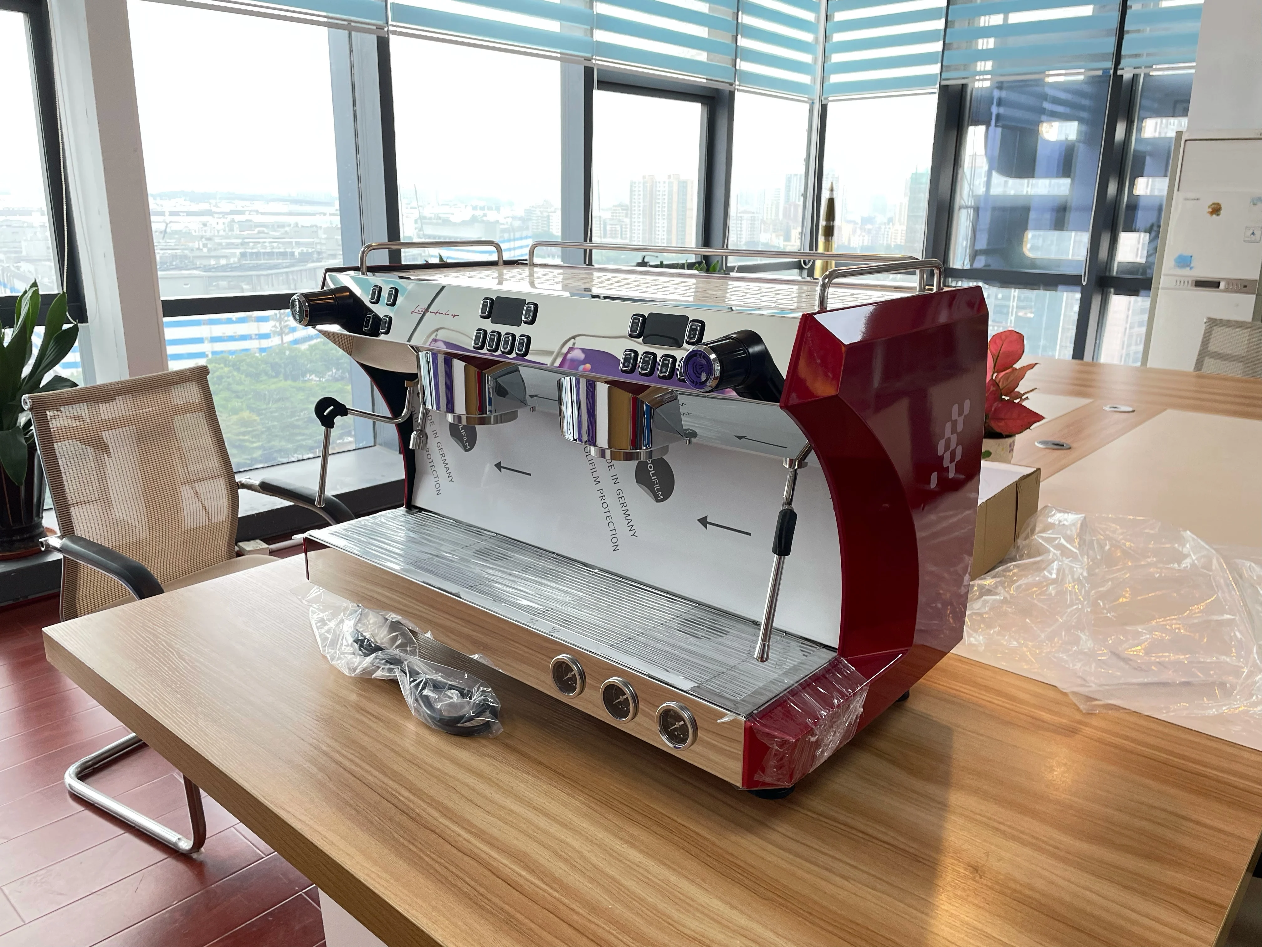 Professional Commercial Barista Cappuccino Coffee Maker China 2 group Automatic Moka Coffee Espresso Machine for Sale