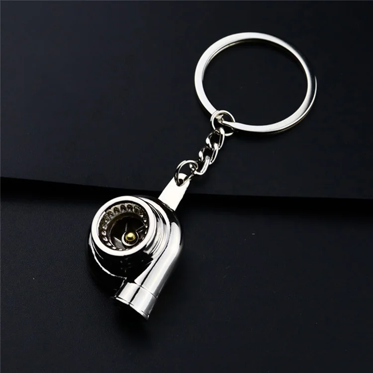 Turbo Key Chain, Creative Multi color Hot Sleeve Bearing Spinning Turbine Key Ring Key Chains