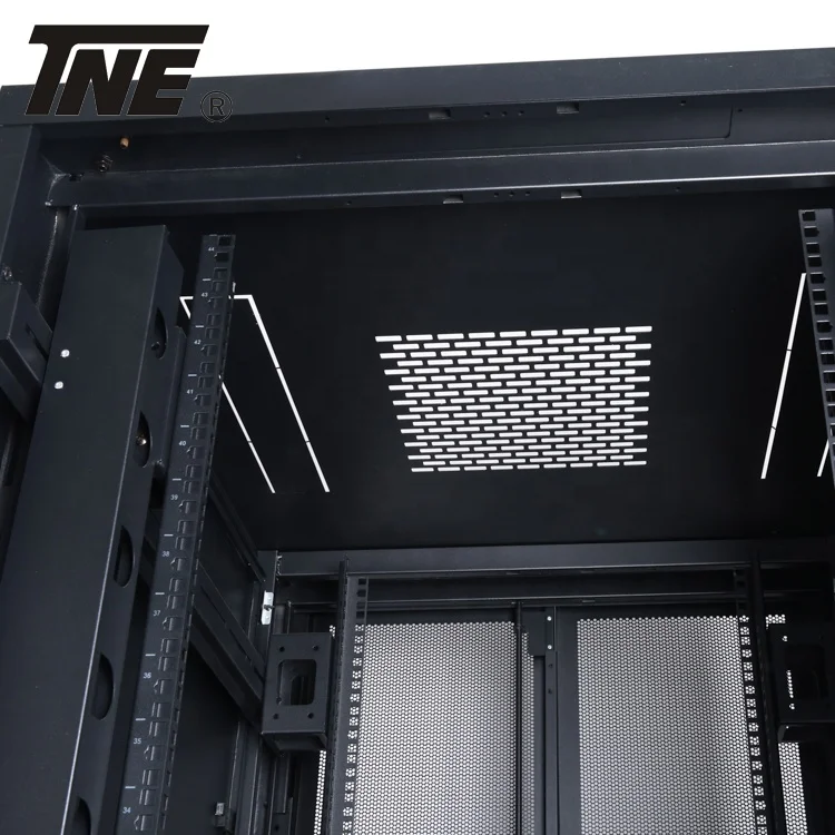 Newest item professional rack cabinet computer server box with vented double rear door