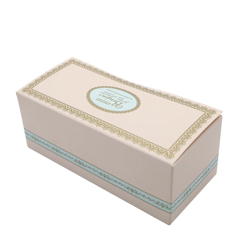Paper Packaging Snack Food Box with Logo 2022 Window Mini Cake Cupcake Egg Tart Folding Rigid Boxes Rectangle CMYK Pop Cake