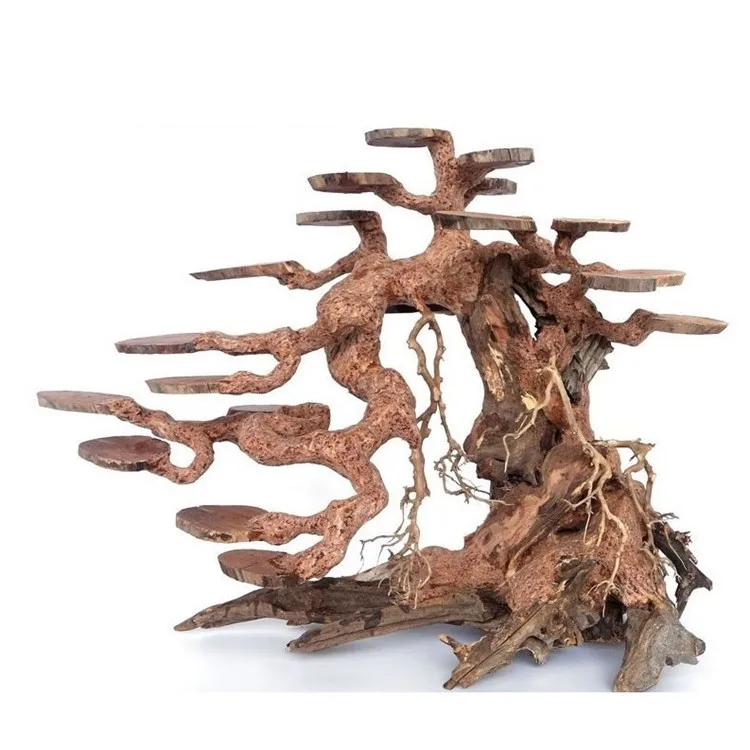Hand-Made Artificial Wood Bonsai Aquarium Landscaping Decoration
