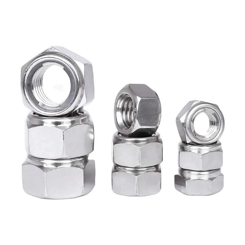 Wholesale Price M6 M8 M10 Stainless Steel 304 316 Self-locking Metal Lock Nuts