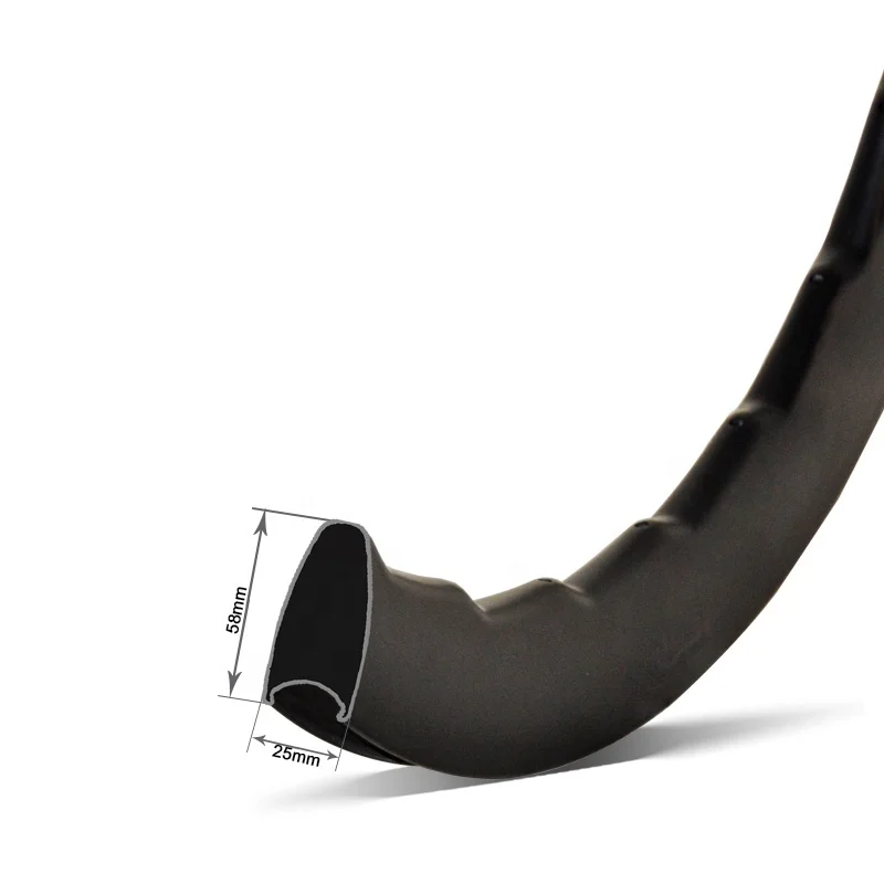 GoFast Latest Product  Customized Disc Brake Road Bike 24H Lightweight 26mm width 58mm depth 700c Carbon Clincher Rims