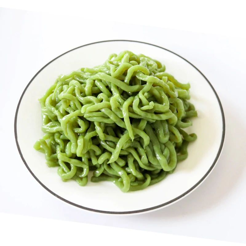 custom instant shirataki konjac spinach udon noodles spinach flavor konjac noodles