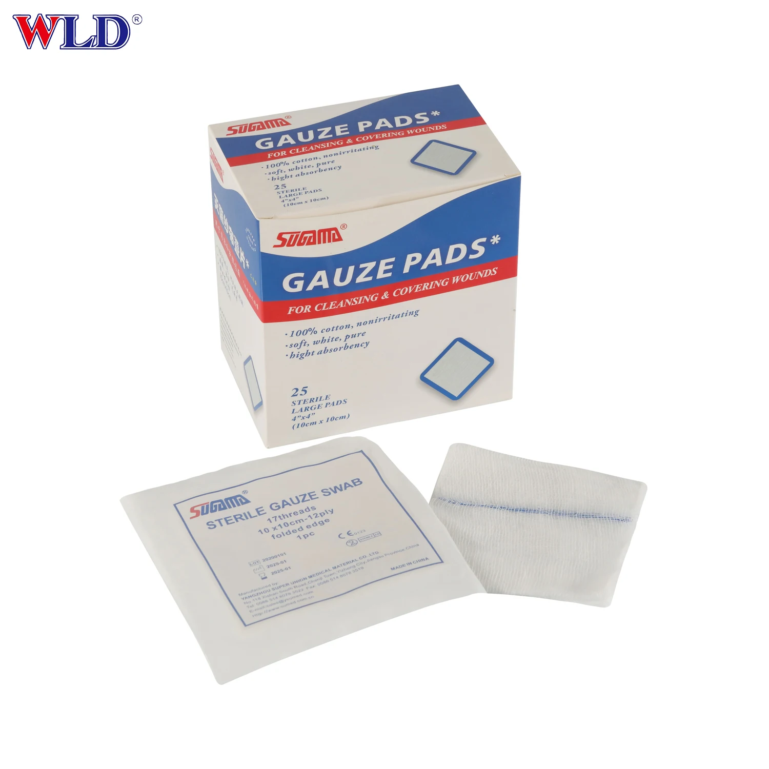 sterile gauze swabs 10cmx10cm medical gauze swab folding machine gauze pads