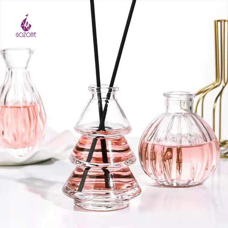200Ml Clear Empty Glass Reed Diffuser Bottle Decorative Glass Bottle Reed Diffusers