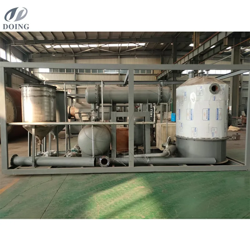 Waste Oil Recycling Diesel Engine Refining Machine Distillation Plant Performance Used Motor Clean Quality Pyrolysis Purifying
