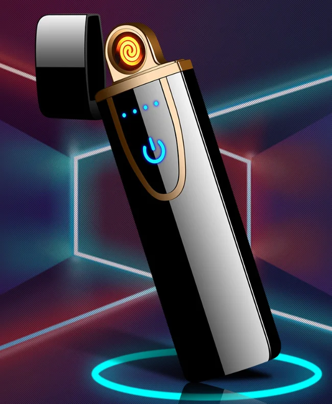 USB Электронная зажигалка сенсорная мини-зажигалка аксессуары для курения зажигалки логотип на заказ